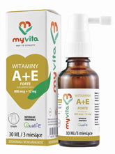 Vitamin A 800mcg + E 12mg FORTE 30ml MYVITA kapky